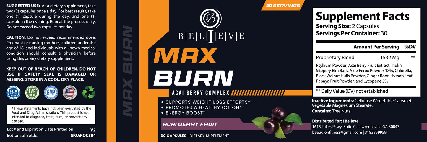 Max Burn Açaí Berry